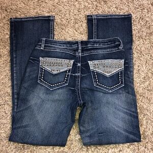 Premiere rue21 bling boot cut jeans size 5/6R rue21 denim jeans sparkly jeans​​​